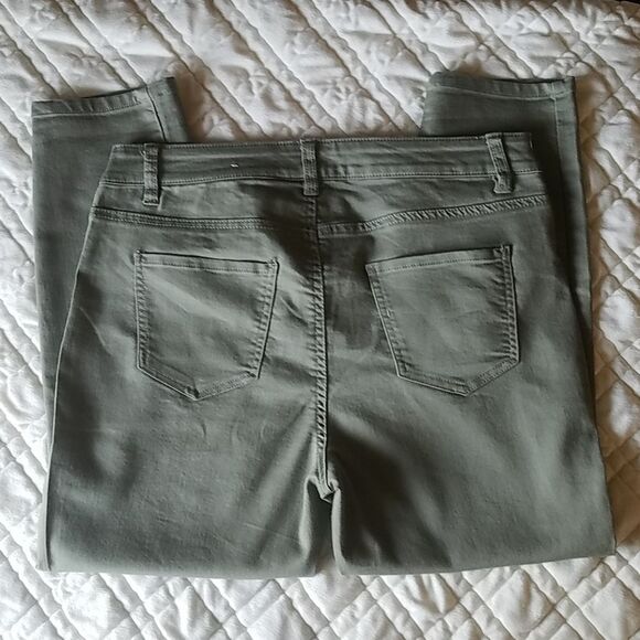 Women's d. Jeans khaki army green 12 - Picture 4 of 5